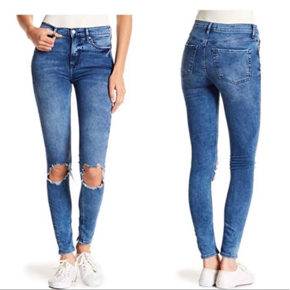 NWT Free People Busted Knee Jeans